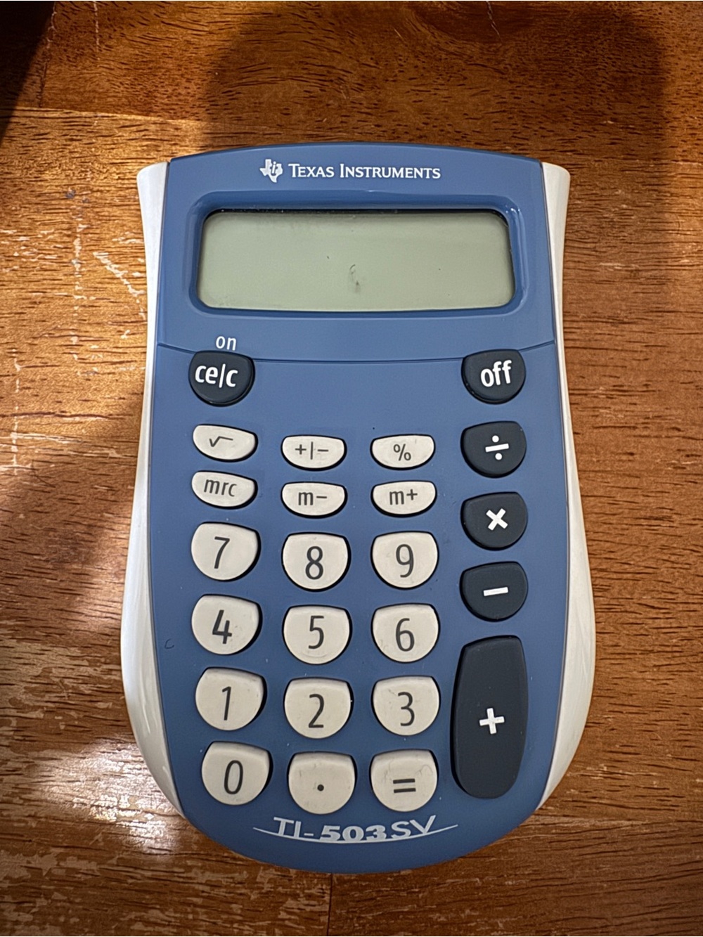Texas Instruments TI-503SV Calculator - Blue and White